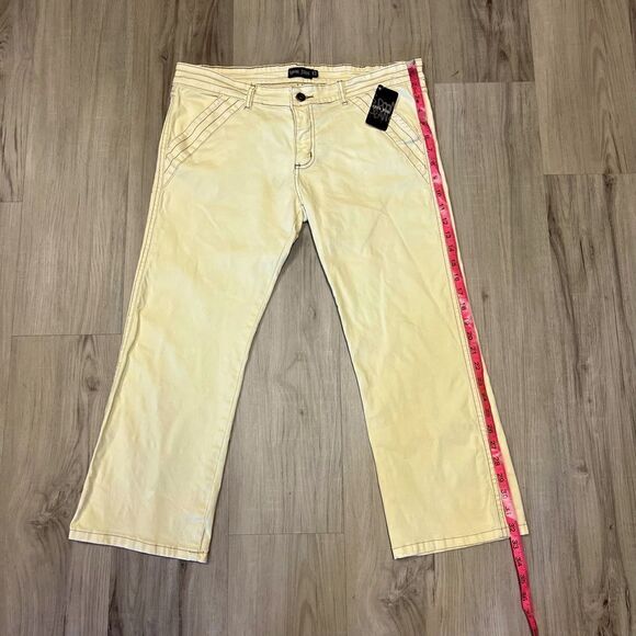 Vintage y2k Spoon capris in light yellow sz 13 low rise. - Picture 5 of 14
